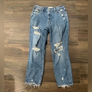Abercrombie & Fitch- high rise mom jeans